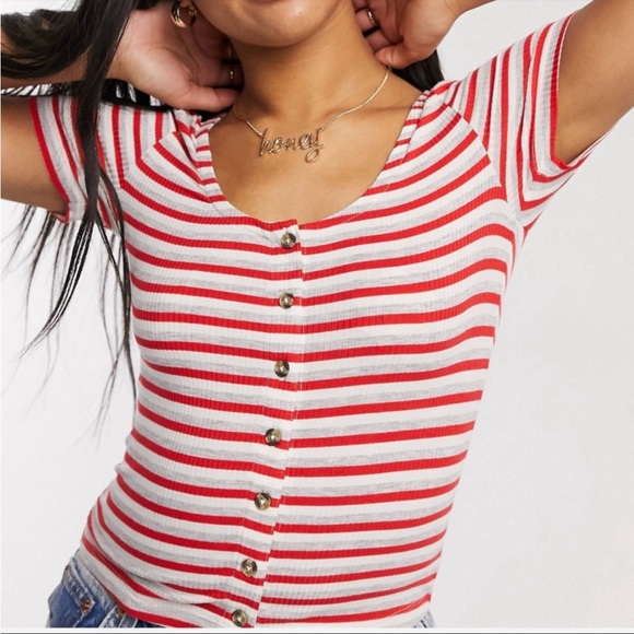 Brave Soul ASOS Striped Top - Picture 4 of 4